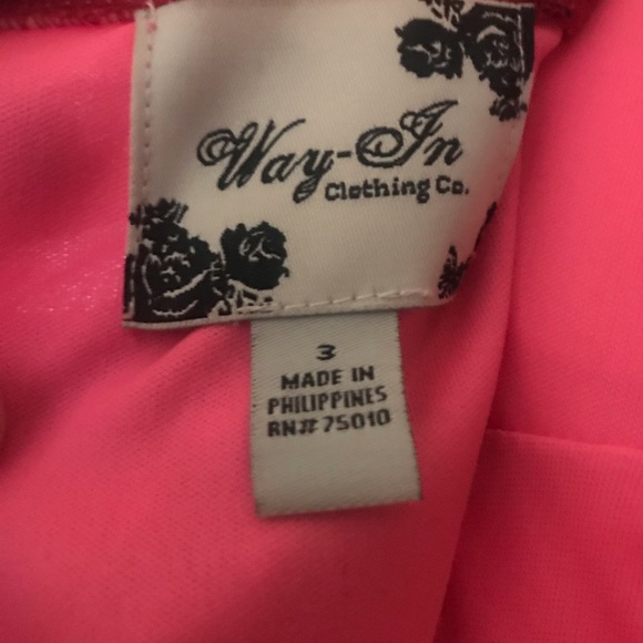 Pink Sequin Belt Prom Dress - Picture 3 of 4